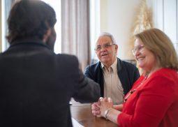 Couple meeting a licensed immigration consultant about a humanitarian and compassionate application