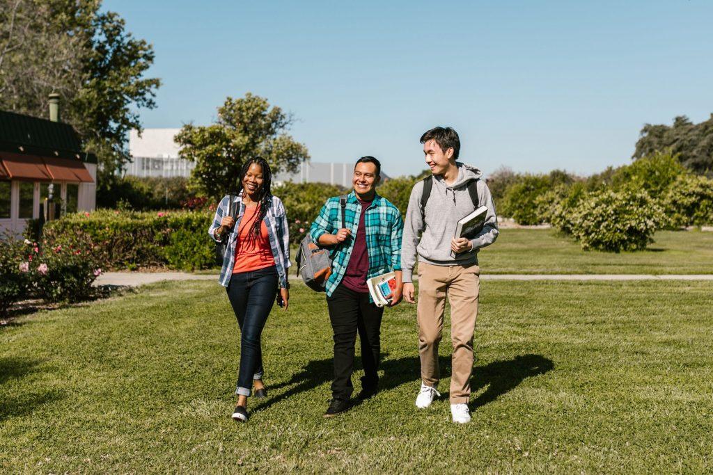 International students on a Canadian university campus